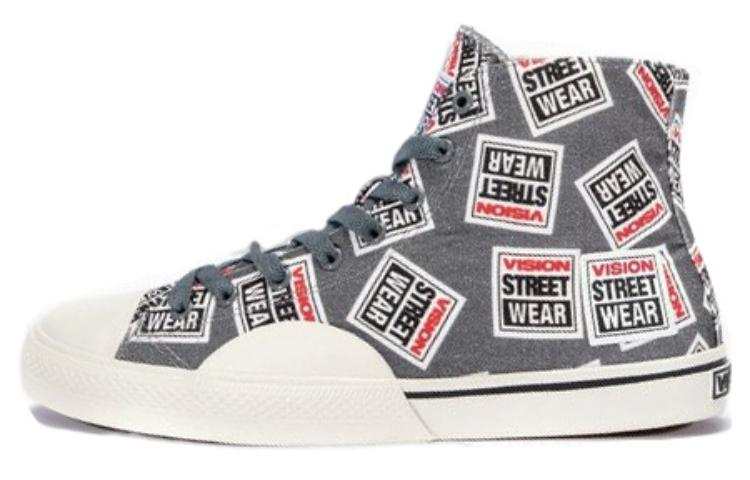 Vision Street Wear 80's Canvas Hi Classic Slip Resistant, Abrasion Resistant, Lightweight High top Canvas Shoes Unisex