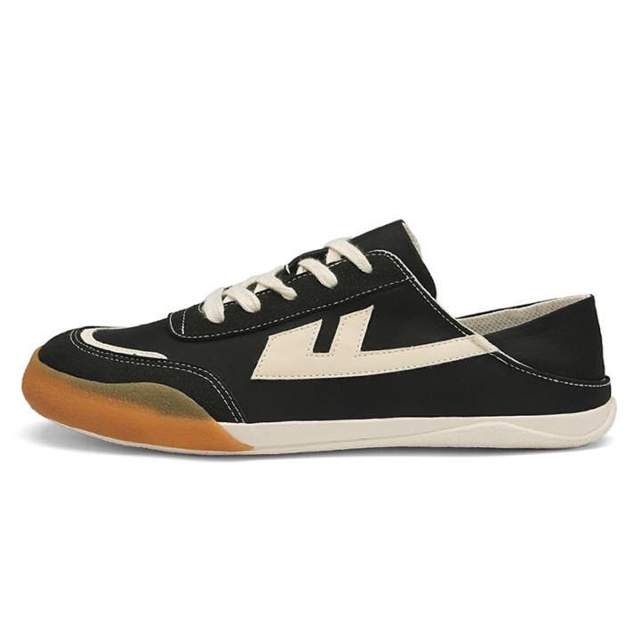 WARRIOR WARRIOR Canvas Shoes Unisex Low Top Black/Beige