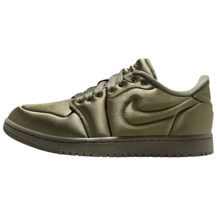 Jordan Jordan 1 Low Method Of Make Satin Medium Olive Women's