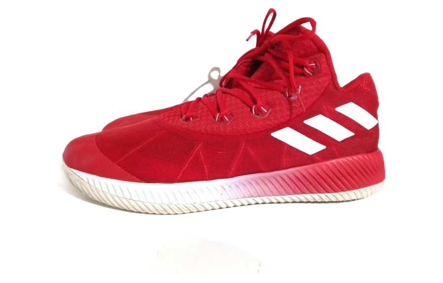 Adidas Adidas Cushioning Slip Resistant Abrasion Resistant Breathable Low top Basketball Shoes Men's Red