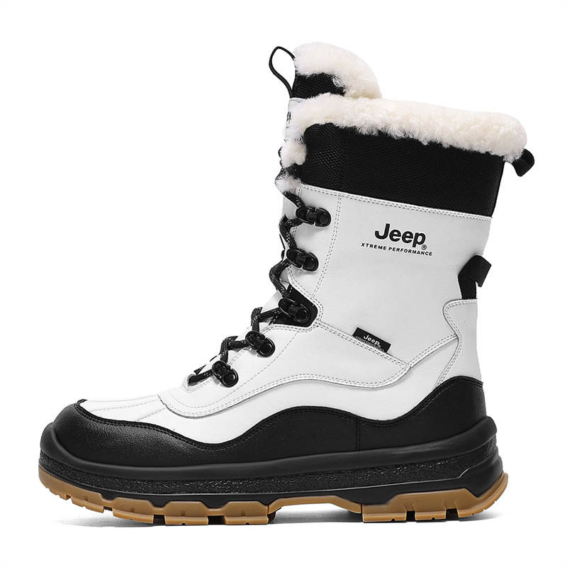 Jeep Fashion Trend Crew Snow Boots Men's
