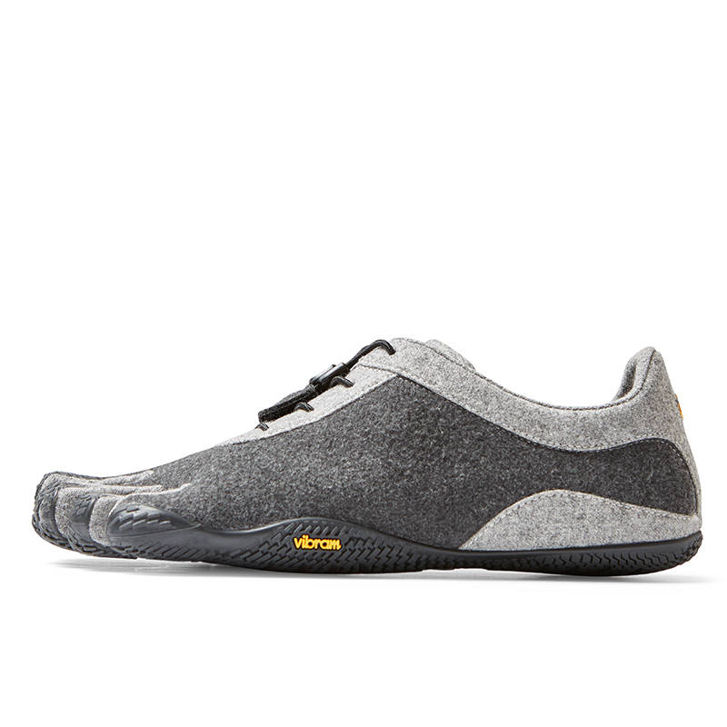 Vibram Five Fingers Fleece Lined Fitness Sports Low top Training Shoes Women's Light Black Gray