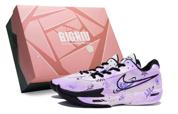 Nike Nike Air Zoom G.T. Cut Academy 811 Manufacturing, Heartbeat Surrounding Purple, Special Shoe Box Low top
