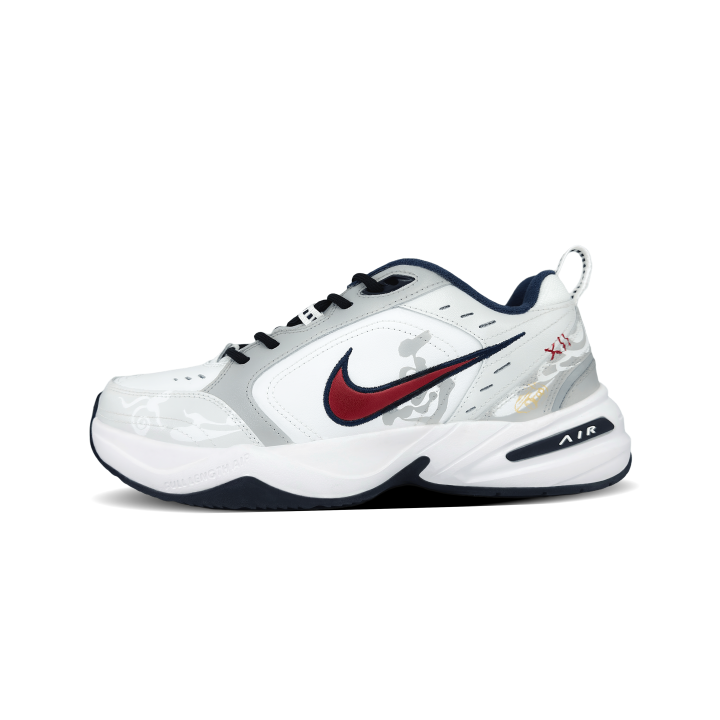 Nike Nike Air Monarch 4 Ride Into The Clouds Abrasion Resistant Low top Chunky Sneakers Men's Gray Red