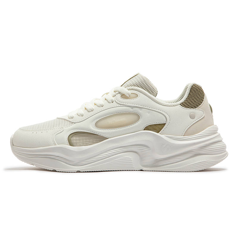 361° Cloud Comfort 5 Abrasion Resistant Breathable Low top Chunky Sneakers Men's White Green