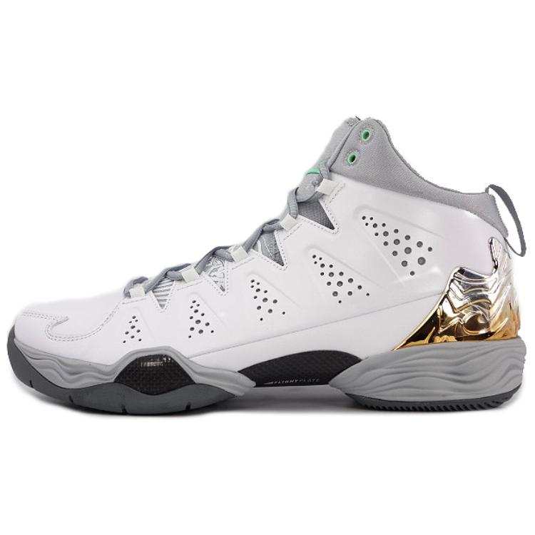 Jordan Jordan Melo M10 Cushioning Abrasion Resistant Cushioning, Wear Resistant Mid top Basketball Shoes Men's Gray