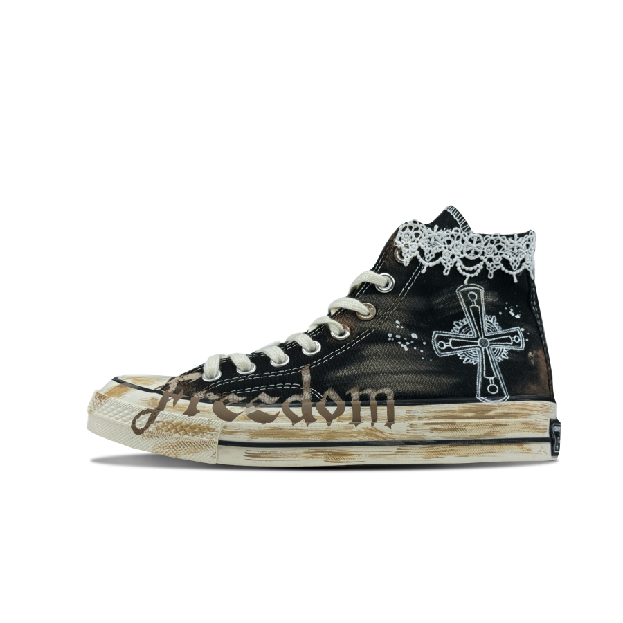 Converse 1970s Explosive Plan, Blessing Abrasion Resistant Abrasion Resistant High top Canvas Shoes Unisex