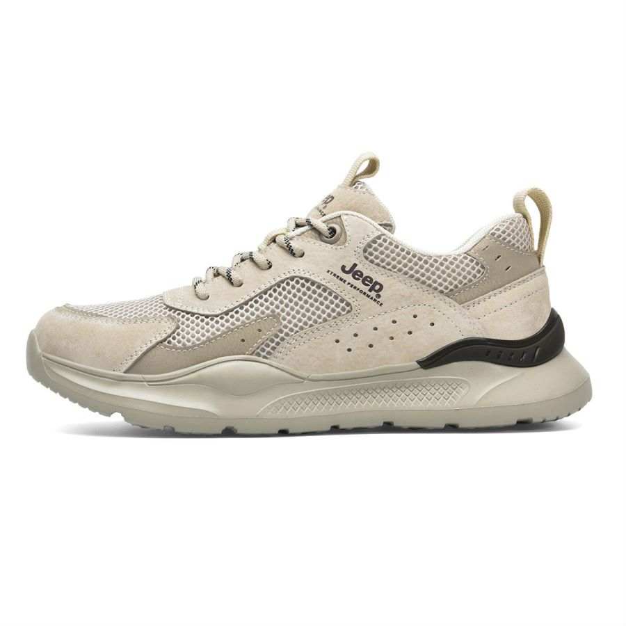 Jeep Mountaineering & Hiking Shoes Men's Low Top Khaki/Gray/Sand