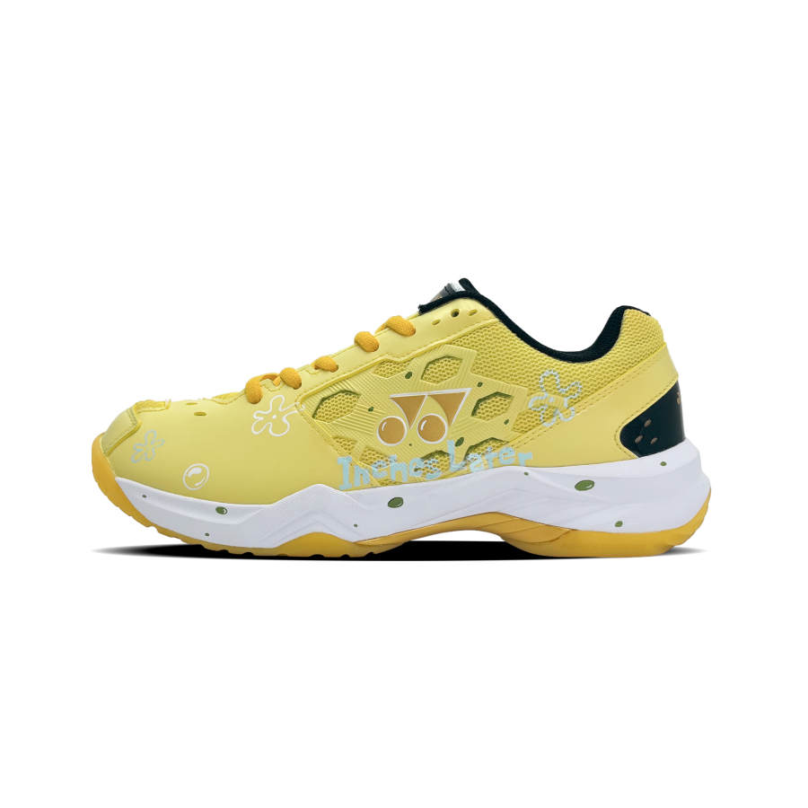 YONEX Power Cushion Wear resistant And Lightweight Low top Badminton Shoes Unisex Yellow White