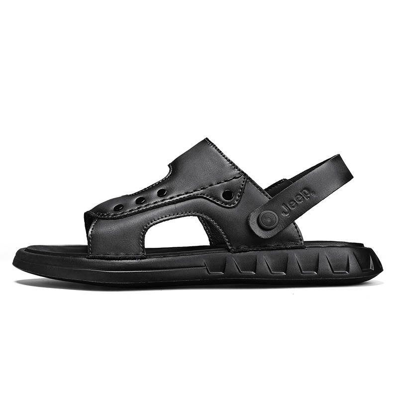 Jeep Jeep Beach Sandals Men's Black/Khaki