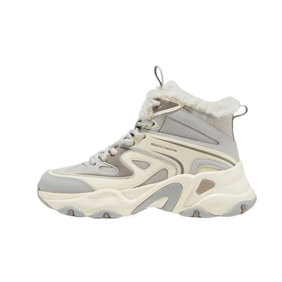 Skechers D'LITES 5.0 Support Height Increasing Thermal Mid top Chunky Sneakers Women's