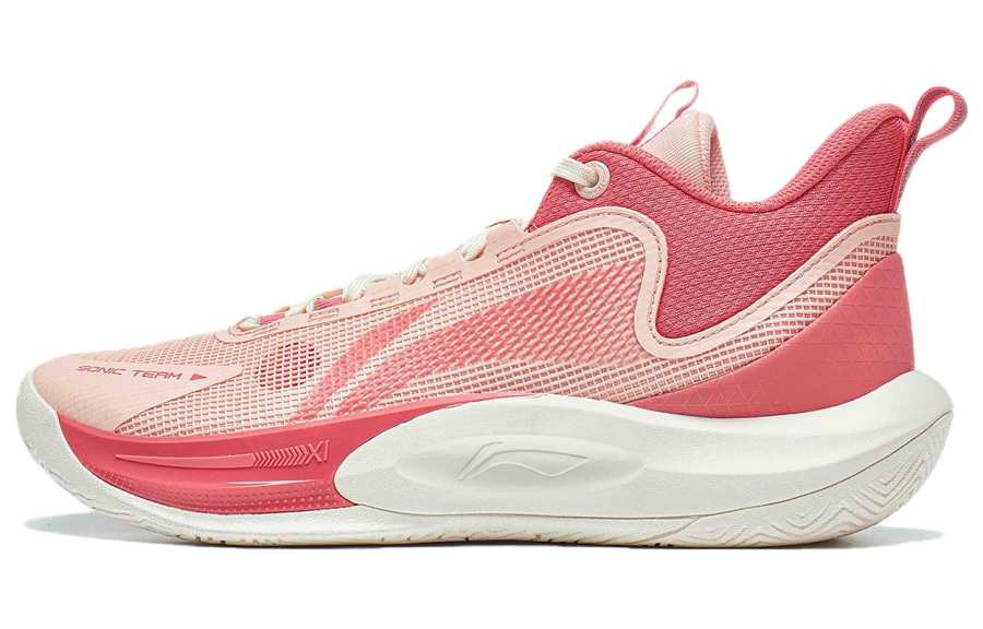 Li-Ning Li Ning SONIC Team CNY Comfortable Cushioning, Wear Resistant Mid top Basketball Shoes Men's