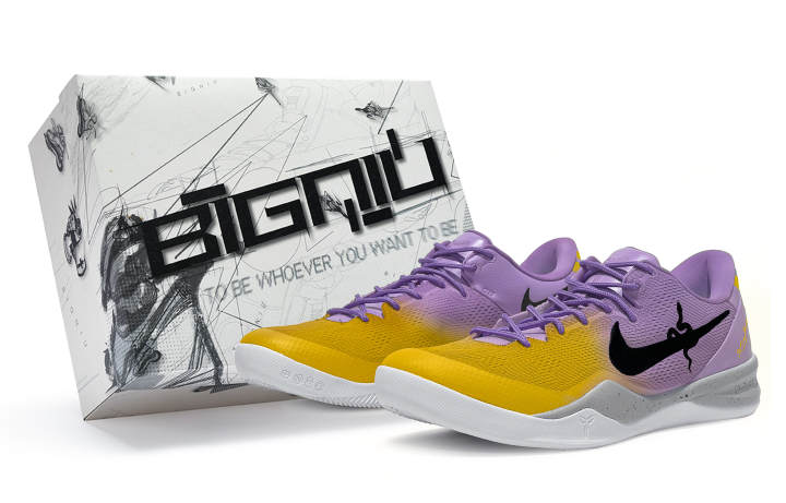 Nike Nike Kobe 8 811 Manufacturing, Red Snake, Special Shoe Box Cushioning Slip Resistant Abrasion Resistant