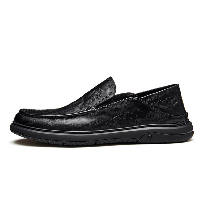 CAMEL CAMEL Casual Leather Shoes Men's Low Top Black Brown