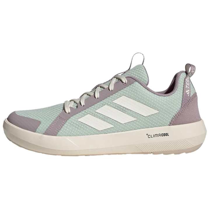 Adidas Adidas Terrex Boat PU, Textile Slip Resistant Abrasion Resistant Low top Hiking Shoes Unisex Light Green