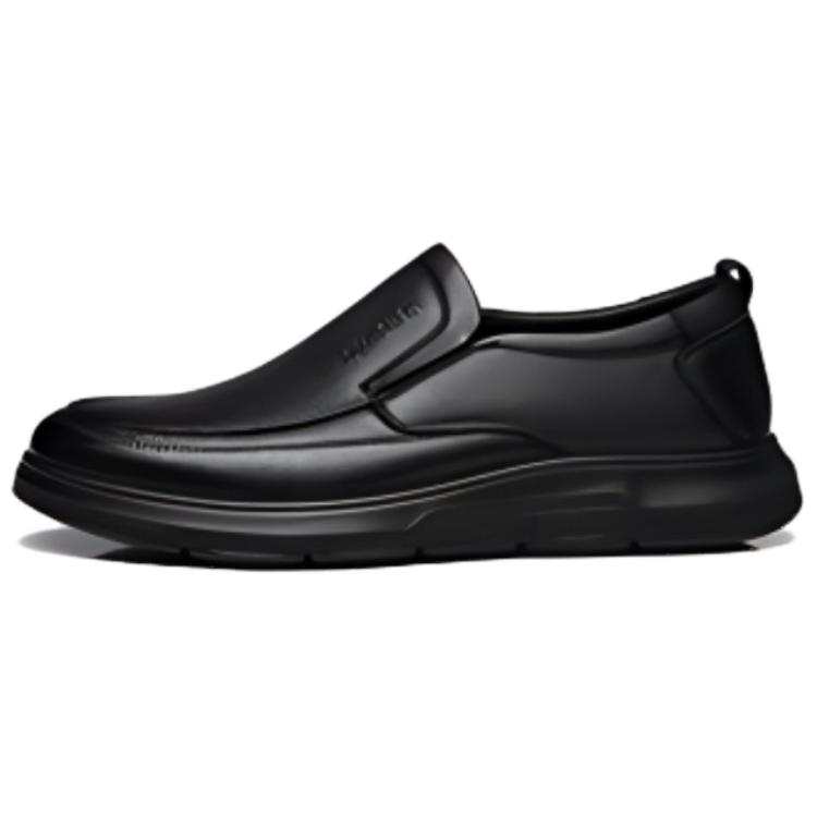 QIANGREN 3515 Casual Leather Shoes Men's Black