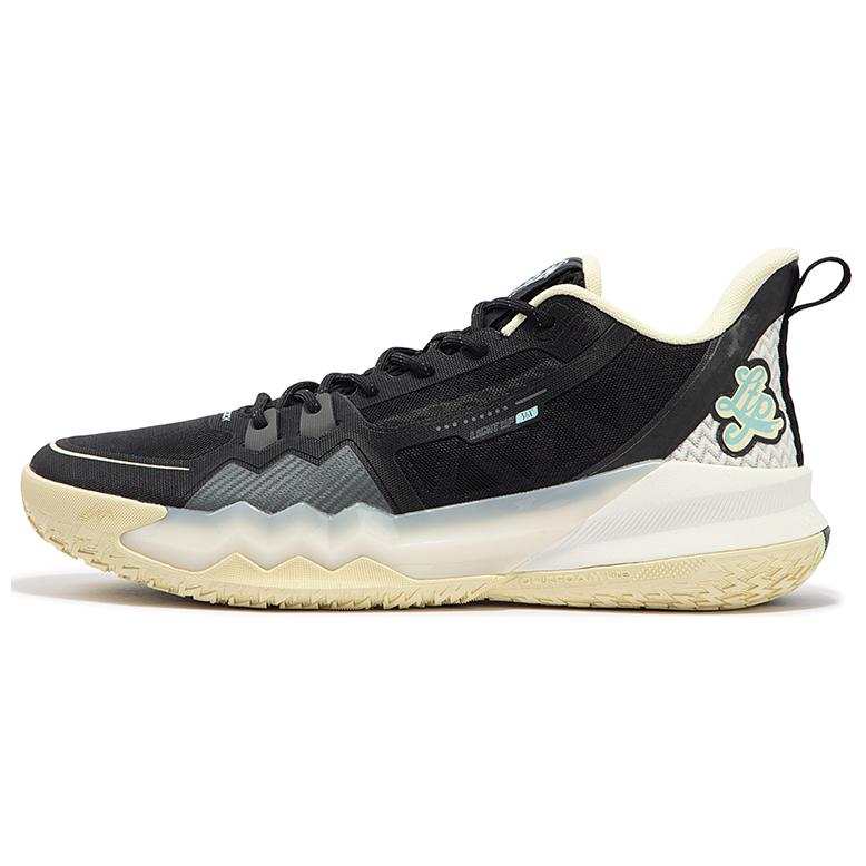 361° Burning War 4.0 Slip Resistant Abrasion Resistant Low top Basketball Shoes Men's Black White