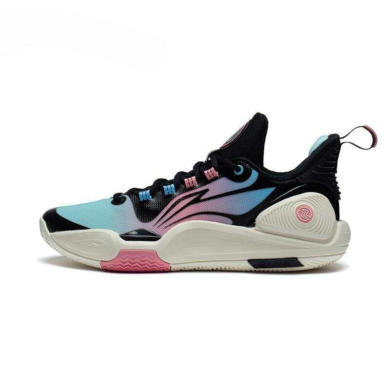 Li-Ning Li Ning Speed 9 Cushioning Slip Resistant Abrasion Resistant Low top Basketball Shoes Men's Blue Black