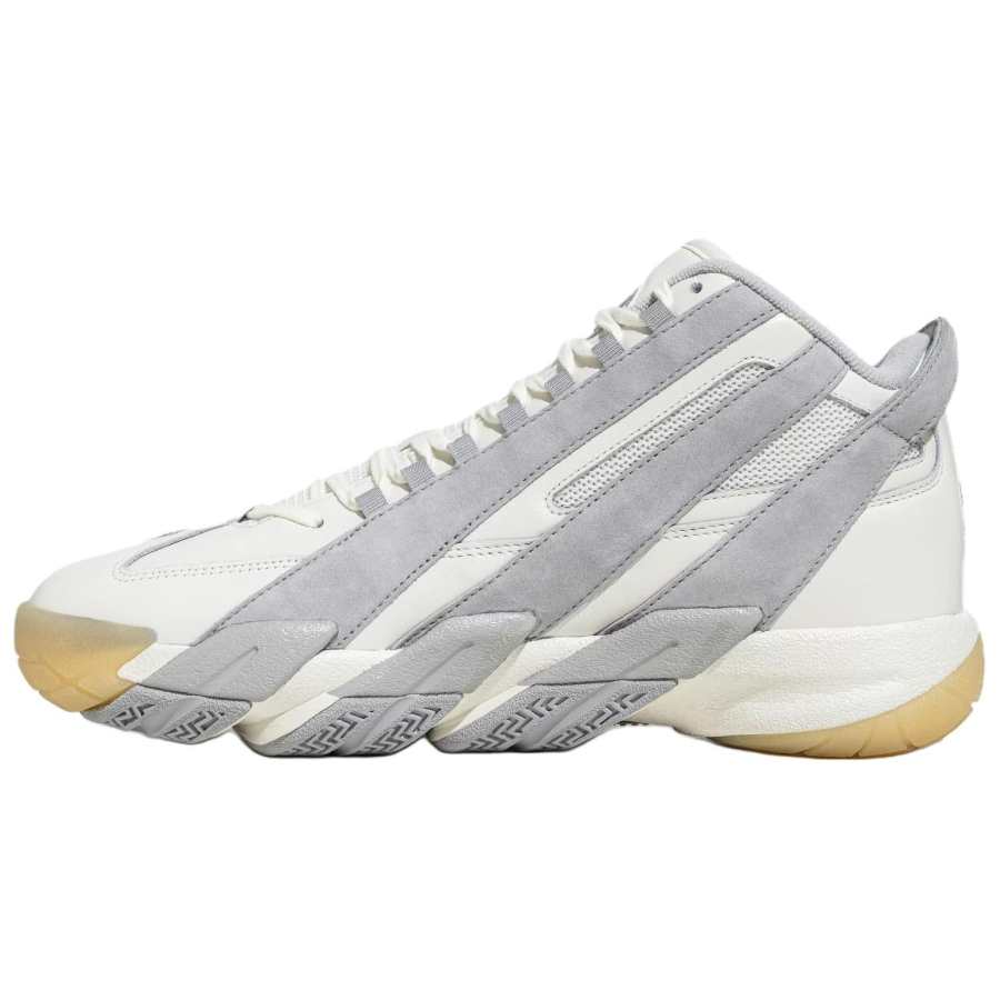 Adidas Adidas Slip Resistant Abrasion Resistant Mid top Chunky Sneakers Men's Gray White