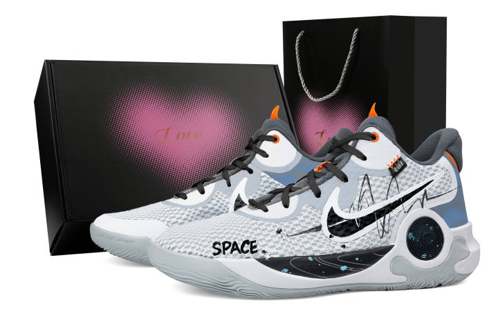 Nike Nike KD Trey 5 IX Mid top Basketball Shoes Unisex Gray White