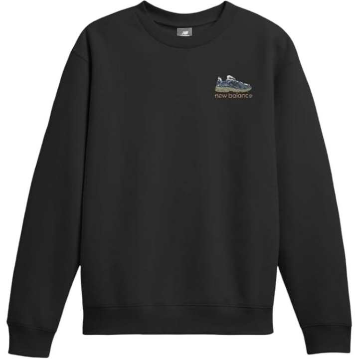 New Balance New Balance Sweatshirts Men's Black Crew Neck Moderate