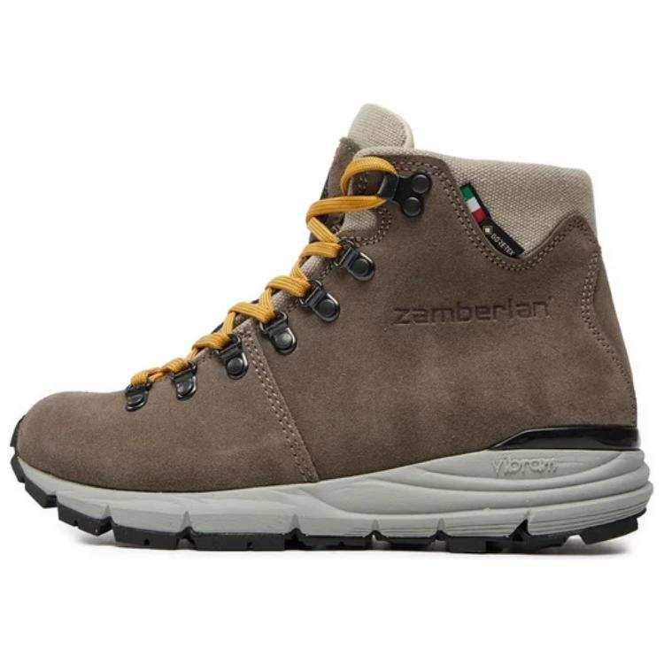 Zamberlan Slip Resistant Abrasion Resistant Mid top Hiking Shoes Women's Gray