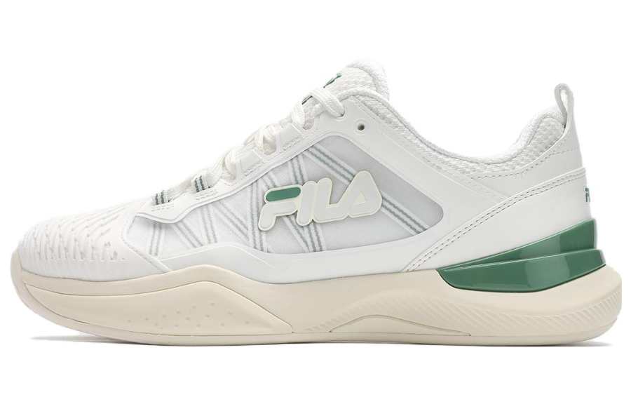 FILA Comfortable Breathable Support Low top Tennis Shoes Women's White Green