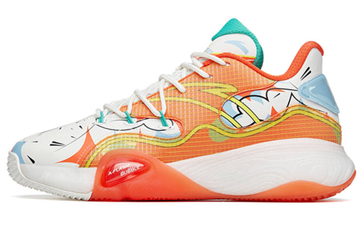 Anta A Flash Bubble 1.0 Cushioning Slip Resistant Abrasion Resistant Low top Performance Basketball Shoes Men's