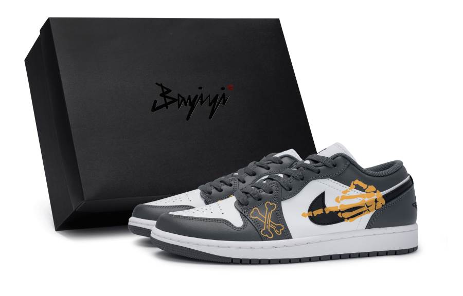 Jordan Jordan Air Jordan 1 Low 'Iron Grey' 811 Manufacturing, Hand Bone, Special Shoe Box Abrasion Resistant Slip Resistant