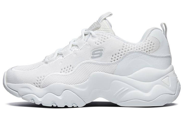 Skechers D'LITES 3.0 Fabric Low top Chunky Sneakers Women's White