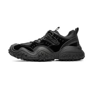 FEIYUE Slip-Resistant Abrasion-Resistant Low-top Chunky Sneakers Men's Black