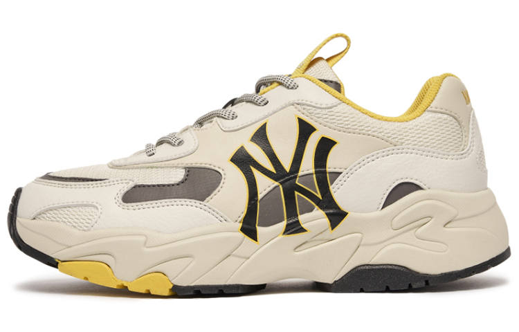 MLB Big Ball Chunky Synthetic Leather Vintage Slip Resistant Abrasion Resistant Low top Chunky Sneakers Unisex