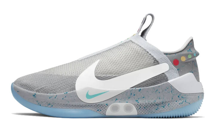Nike Nike Adapt BB Mag Wolf Grey Returns To Future Slip Resistant Lightweight Non slip Lightweight Low top Basketball Shoes