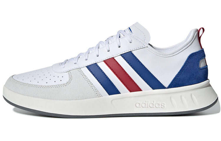 Adidas Adidas Court80s Cushioning Slip Resistant Cushioning Slip Resistant Low top Tennis Shoes Men's White Blue Red