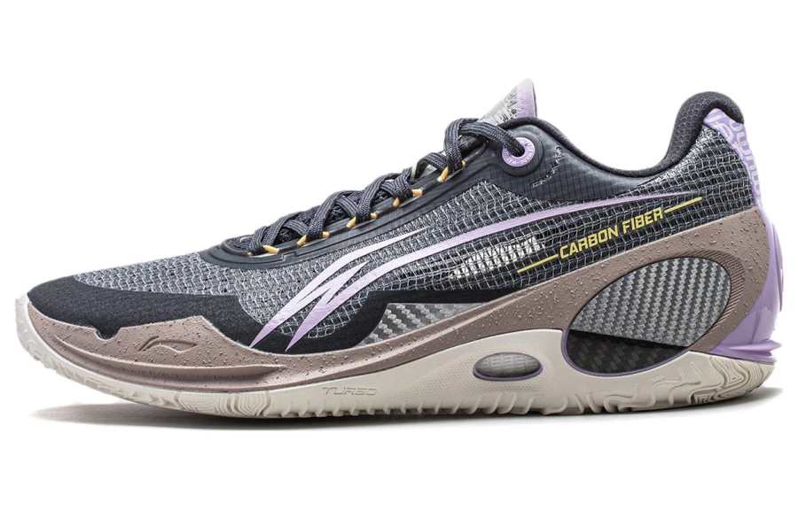 Li-Ning Li Ning Wade 808 3 Ultra Slip Resistant Abrasion Resistant Low top Basketball Shoes Men's Black Purple