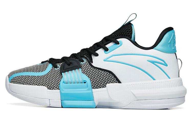 Anta Qingkuang TD Abrasion Resistant Low top Performance Basketball Shoes Men's Black Blue White