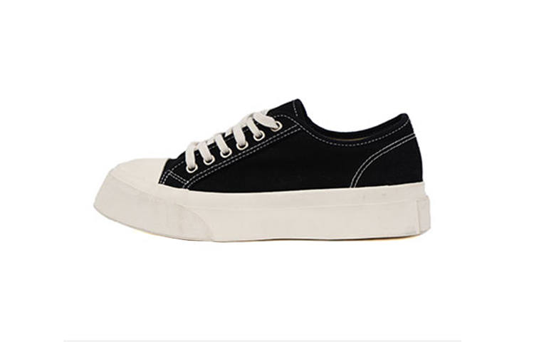 ISTEP Slip Resistant Abrasion Resistant Slip Resistant Abrasion Resistant Low top Canvas Shoes Women's Mysterious Black