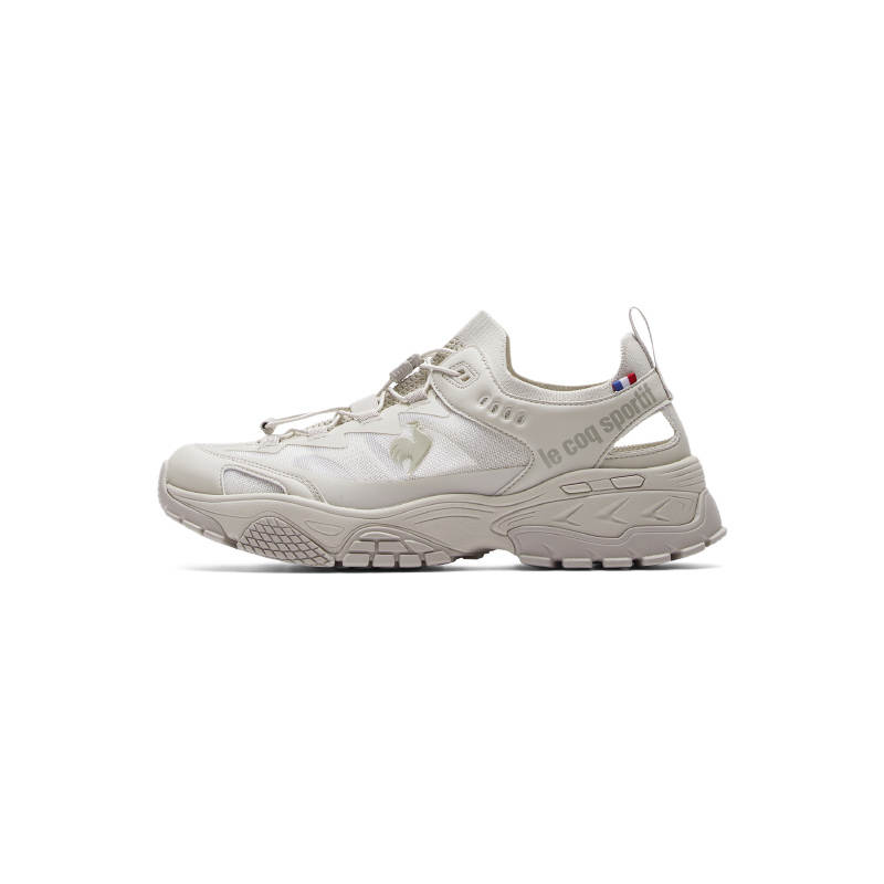 Le Coq Sportif Cushioning Abrasion Resistant Support Grip River Trekking Shoes Unisex Light Khaki