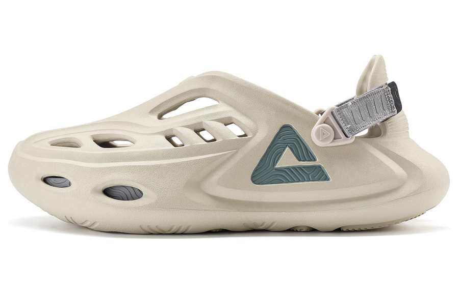 PEAK Taiji Clogs Touring Sports Sandals Men's Beige Gray Green