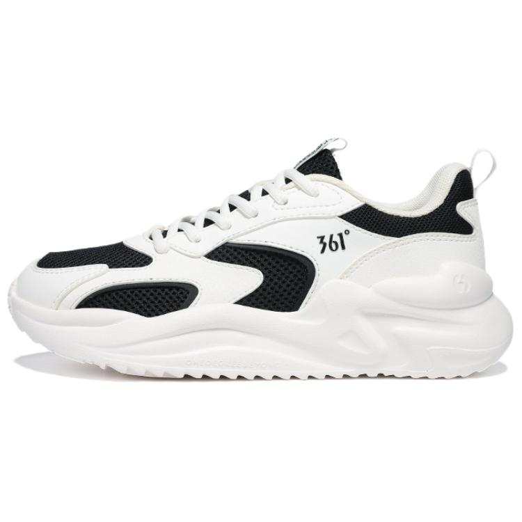 361° Slip Resistant, Abrasion Resistant, Lightweight Low top Chunky Sneakers Women's White Black