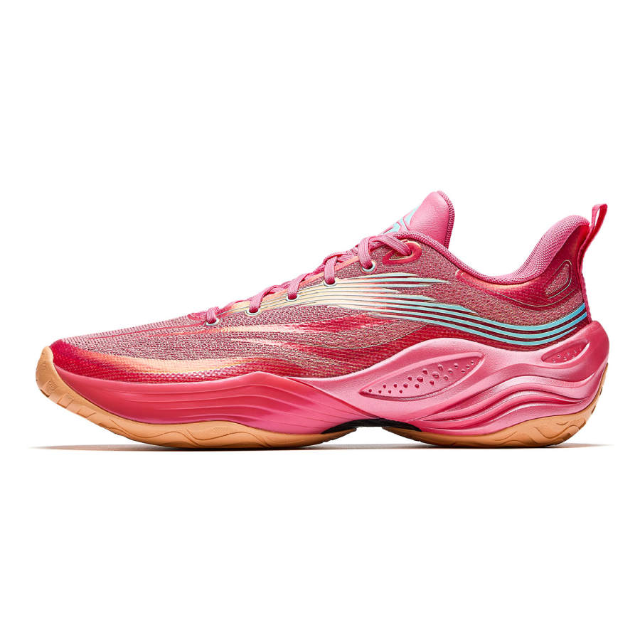 Anta Skyline 3 Sunset Low top Nitrogen Technology Basketball Shoes Men's Pink Orange