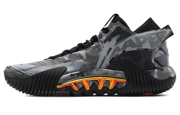 Li-Ning Aape X Li Ning Badfive 2 Low Basketball Shoes Men's Low Top Black/Brown Gray
