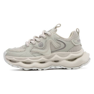 VIDORY ANGEL Cushioning Height Increasing Abrasion Resistant Slip Resistant Low top Chunky Sneakers Men's Gray