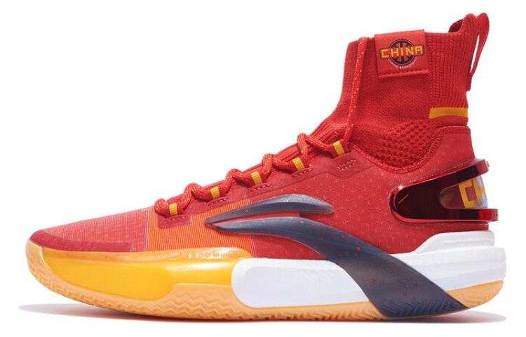 Li-Ning Li Ning Speed 9 Ultra Textile, Synthetic Leather Cushioning Slip Resistant Abrasion Resistant High top Basketball Shoes