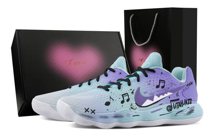 Nike Nike Hyperdunk 2017 Salt Lake Melody, Heart Box Cushioning Coverage Support Low top Basketball Shoes Men's