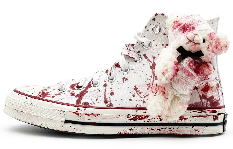 Converse 1970s Canvas Shoes Unisex High Top White/Black/Red