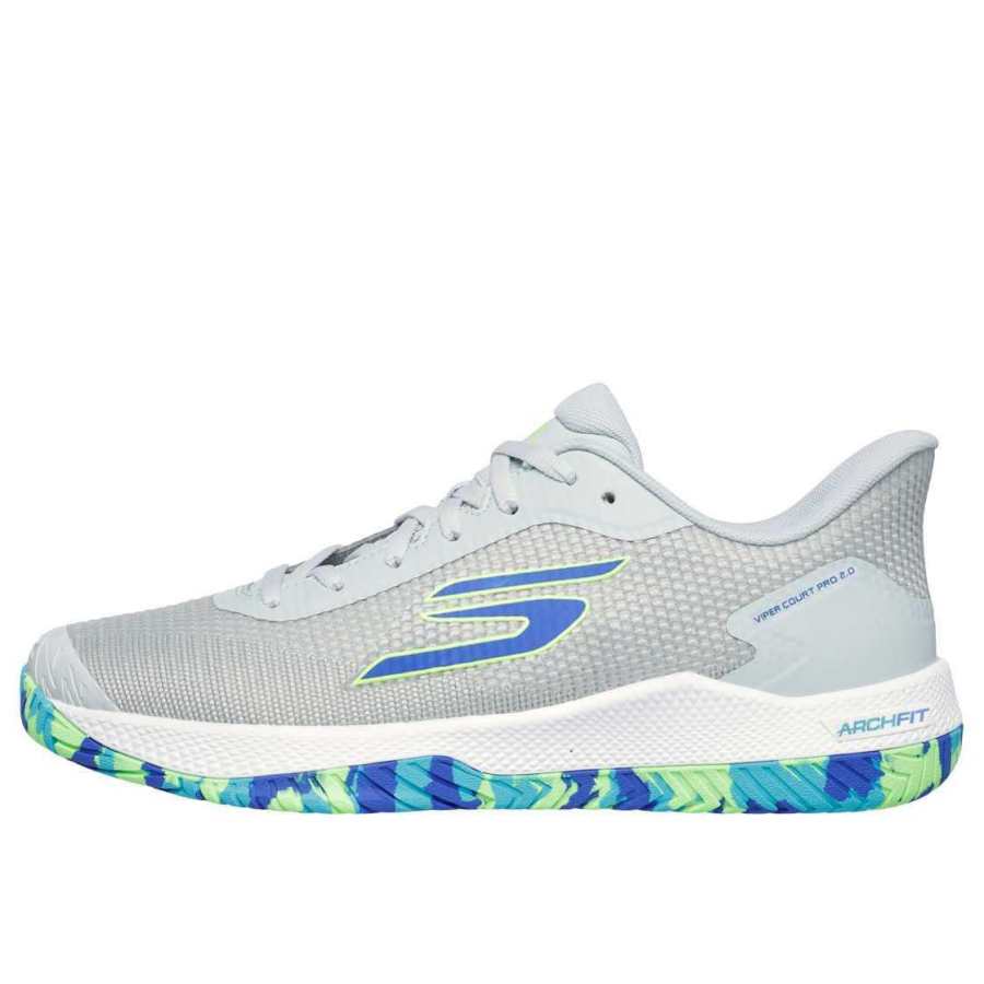 Skechers Viper Court Pro 2.0 Low top Training Shoes Men's Gray