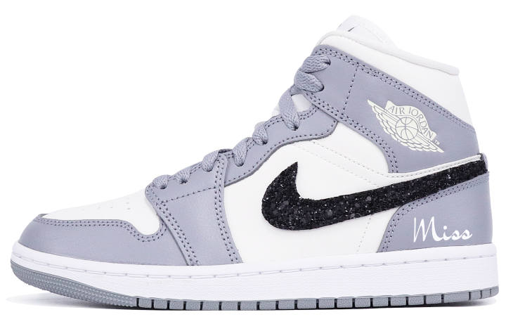 Jordan Jordan Air Jordan 1 Mid Leather Slip Resistant Abrasion Resistant Slip Resistant Abrasion Resistant High top