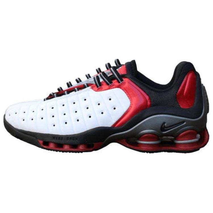 Nike Nike Shox VC 2 Slip Resistant Abrasion Resistant Low top Basketball Shoes Men's White Black Red