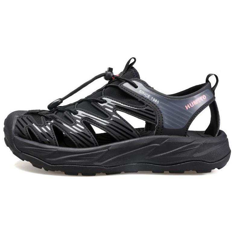 HUMTTO Breathable Cushioning Abrasion Resistant Beach Closed Toe Sandal Women's Black